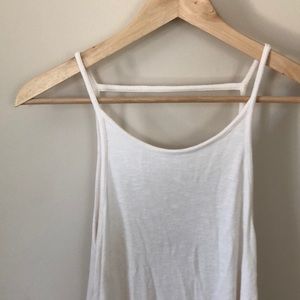 Flowy open back tank